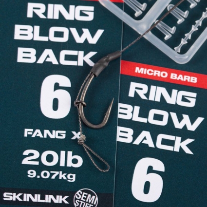 NASH przypon RING BLOW BACK RIG Size 4 Barbless